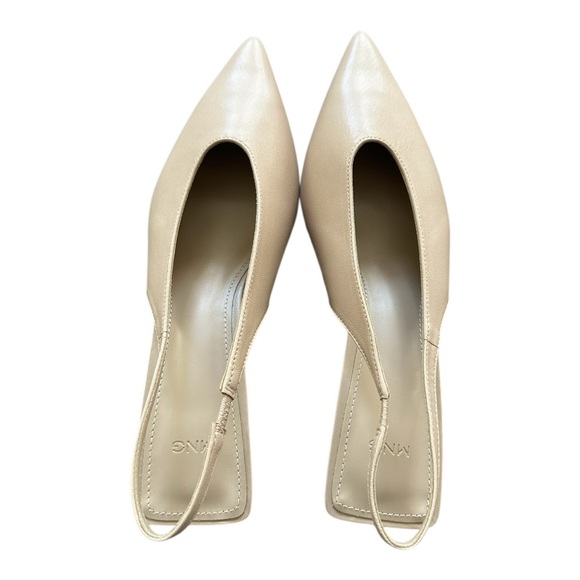 Mango Cream Slingback Heels - Picture 4 of 11
